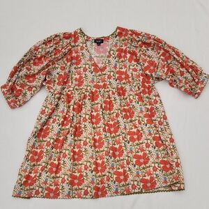 ​GIGIO Floral Boho Babydoll Dress - Size Large